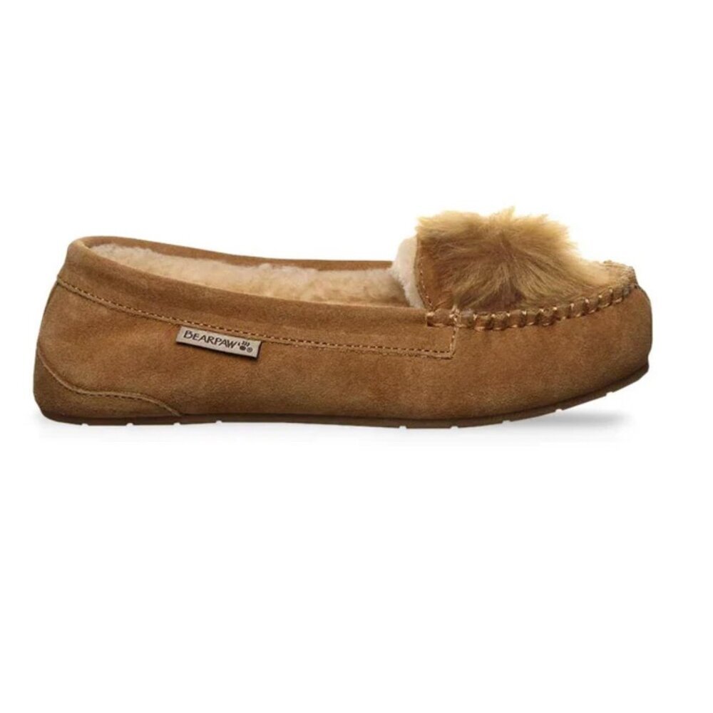 Bearpaw Women's Erika Loafers Brown Suede SZ 9 WIDE - Picture 5 of 5